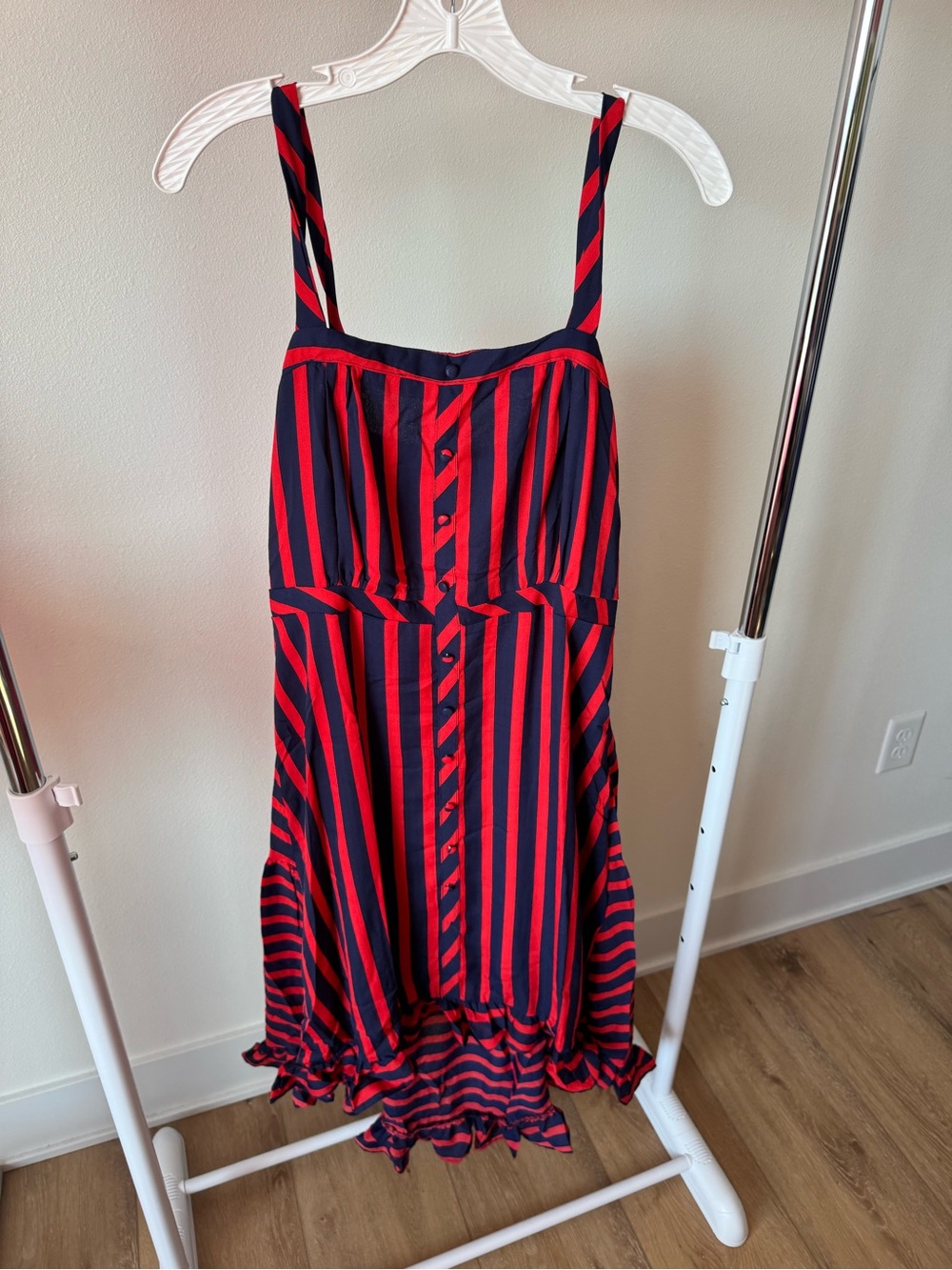 Hayden Los Angeles Sweetheart Neckline Tank Dress Hi-Lo Maxi Large NWT
